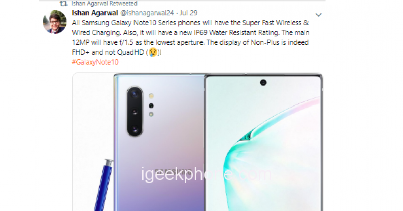 Sát vách ngày ra mắt: Note 10 và Note 10+ dự đoán mới nhất là chiếc smartphone chống nước và nhiệt độ cao tốt nhất.