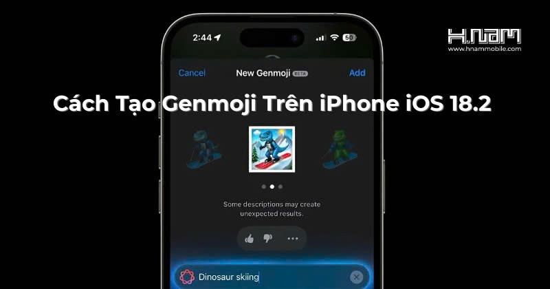 Tạo Emoji Mang Phong Cách Riêng Với Genmoji Trên iOS 18.2 – Thủ Thuật Mới Cực Hot Từ Apple