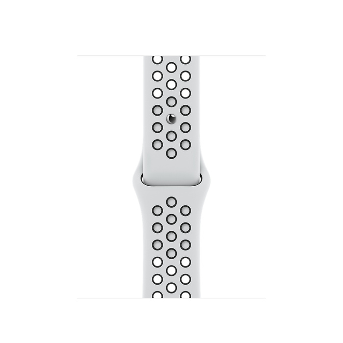 Apple Watch Series 7 GPS 45mm Starlight Aluminium Case with Pure Platinum/Black Nike Sport Band MKNA3