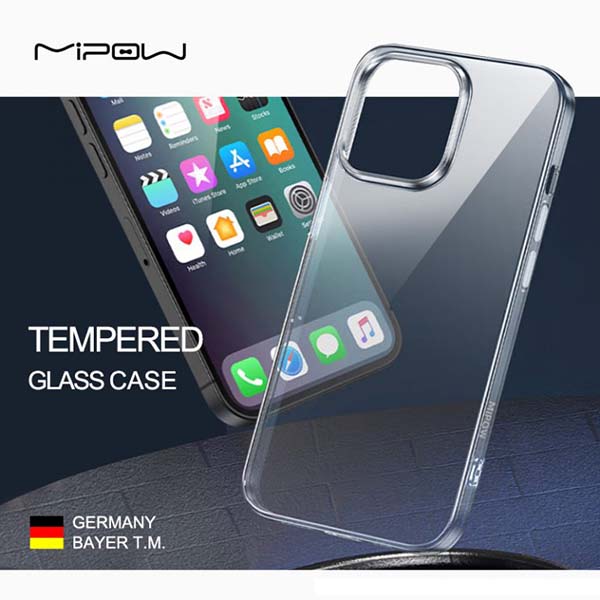 Ốp Lưng Mipow Tempered Glass Iphone 14 Pro (PS35)