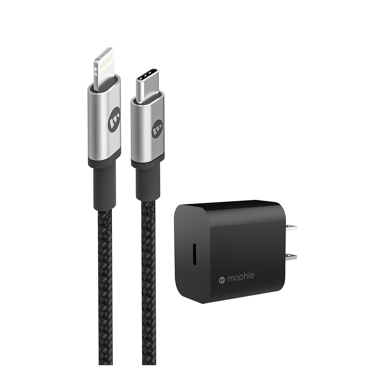 Combo sạc cáp Mophie 20W - Black 1