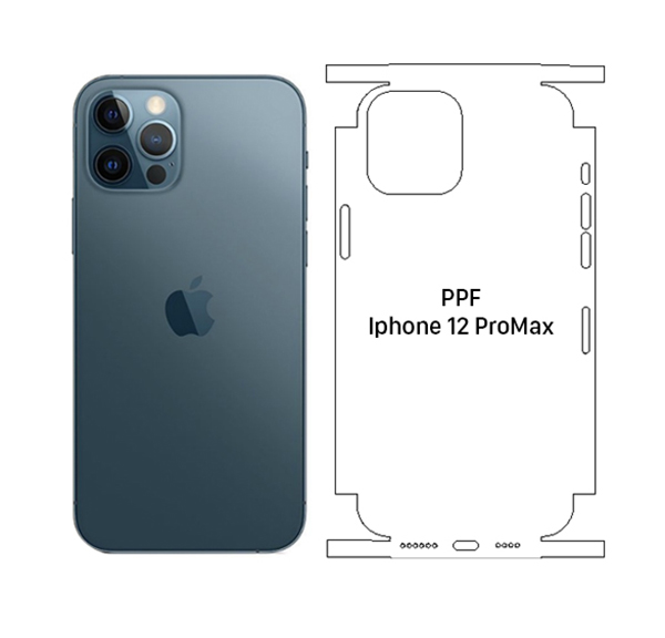Dán Mặt Sau PPF Nhám Iphone 12 Pro Max (Full)