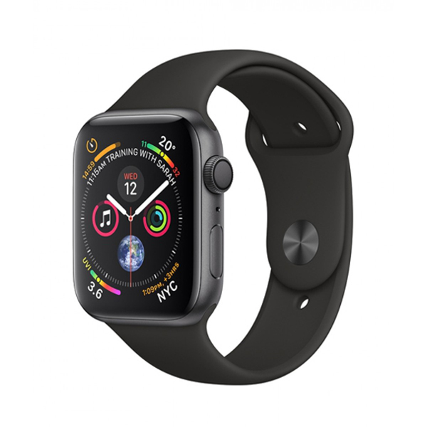 Apple Watch Series 4 44mm GPS Aluminum Case with Black ...