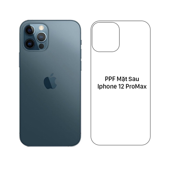 Dán Mặt Sau PPF Nhám Iphone 12 Pro Max (Không Full)