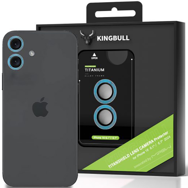 Ốp Len Bảo Vệ Camera Mipow Kingbull iPhone 16 - 16 Plus (BJ16A) 