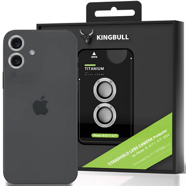 Ốp Len Bảo Vệ Camera Mipow Kingbull iPhone 16 - 16 Plus (BJ16A) 