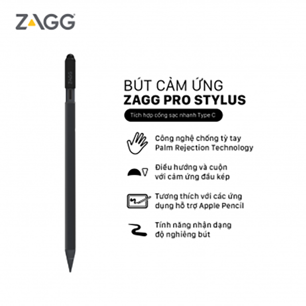Bút Cảm Ứng Zagg Pro Stylus Pencil 