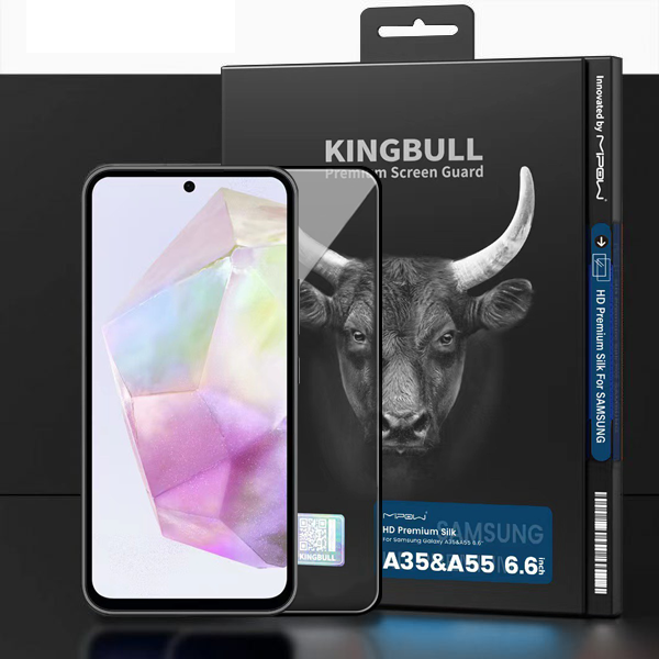 Dán Cường Lực Mipow Kingbull HD SILK Premium Protector for Samsung Galaxy A35/A55 (BJ-A35(55)-BK)