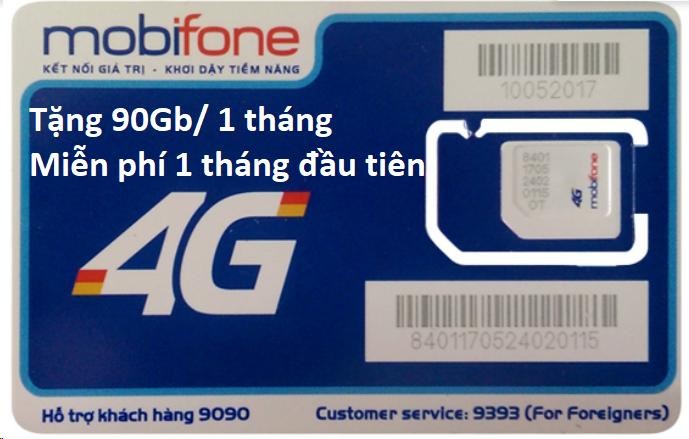 SIM 4G Mobifone (2Gb/1 ngày)