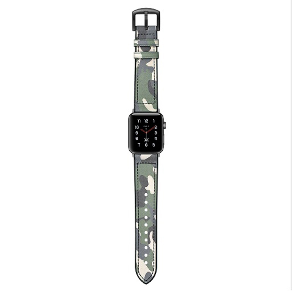 Dây đồng hồ Jinya Camouflage Leather Apple Watch (42mm/44mm)
