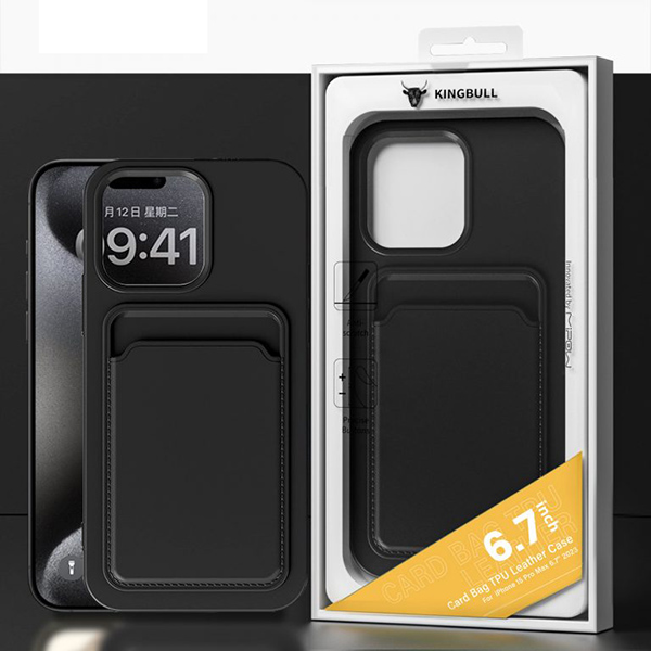 Ốp Lưng Mipow Card Bag Tpu Leather Case for iPhone 15 Pro Max (MC15A04)