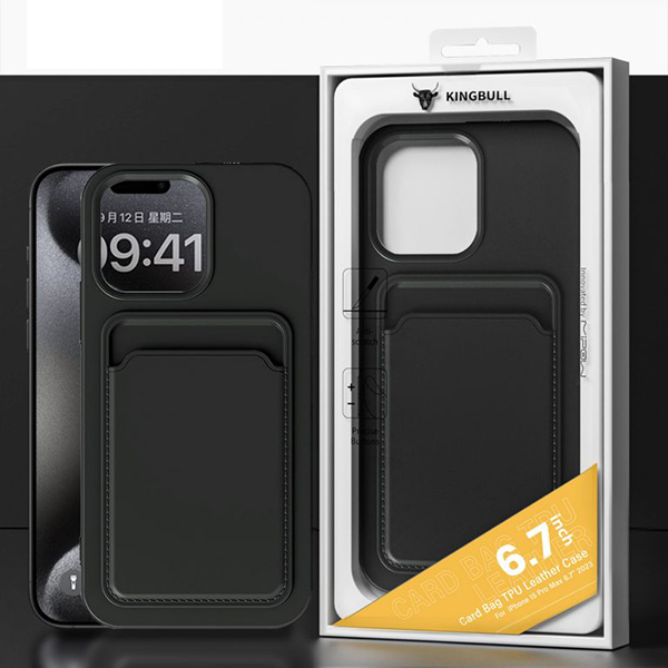 Ốp Lưng Mipow Card Bag Tpu Leather Case for iPhone 15 Pro Max (MC15A04)