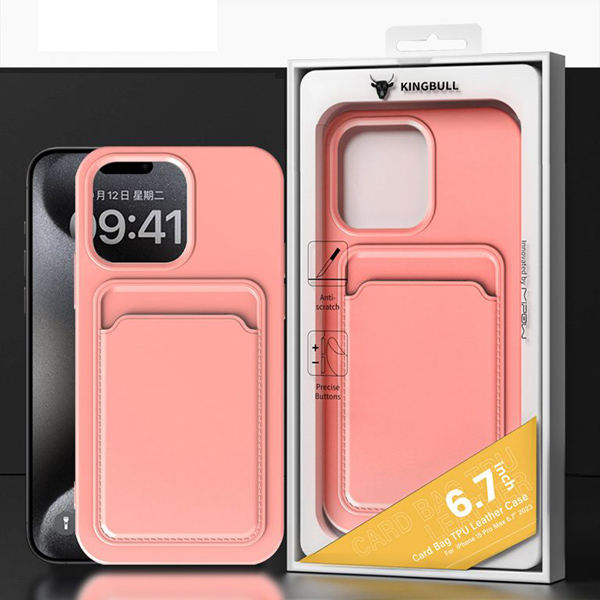 Ốp Lưng Mipow Card Bag Tpu Leather Case for iPhone 15 Pro Max (MC15A04)