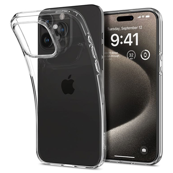 Ốp lưng Spigen Liquid Crystal iPhone 15 Pro Max 6.7 inch Crystal Clear