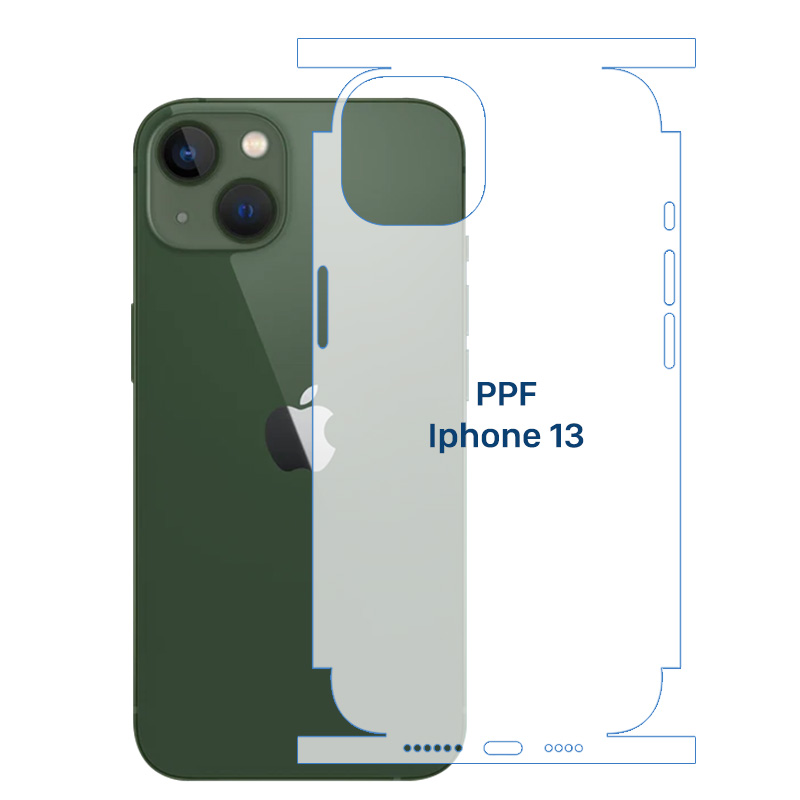 Dán Mặt Sau PPF Nhám Iphone 13 (Full)