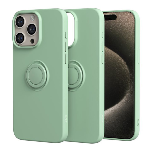 Ốp Lưng Mipow Ring Stand Tpu Leather for iPhone 15 Pro Max (MC15B04)