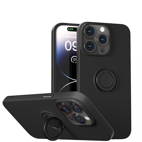 Ốp Lưng Mipow Ring Stand Tpu Leather for iPhone 15 Pro Max (MC15B04)