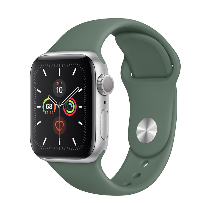 Apple Watch Series 5 40mm Silver Aluminum Case with Sport ...
