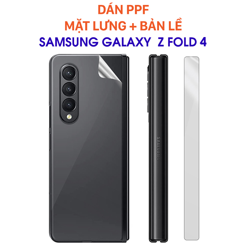 Bộ Dán PPF Mặt Sau - Bản Lề Galaxy Z Fold 4