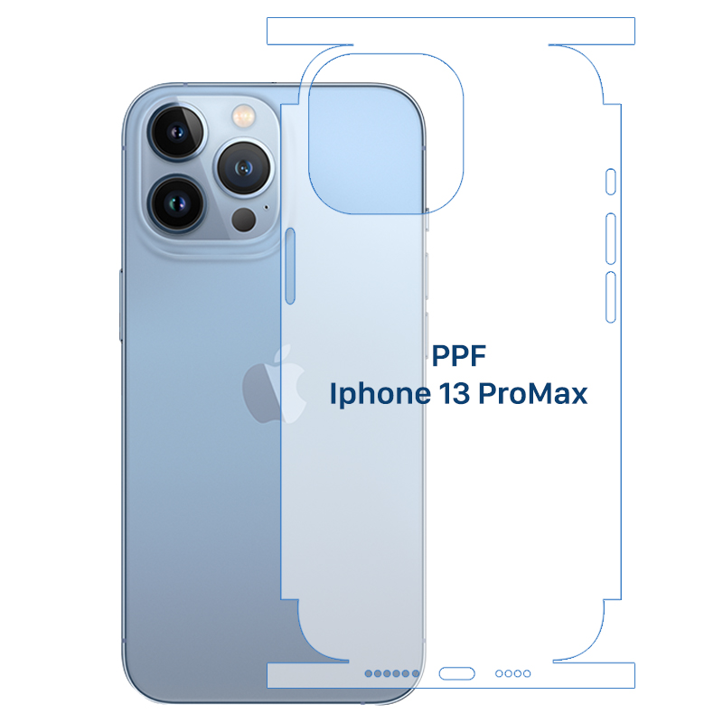 Dán Mặt Sau PPF Nhám Iphone 13 Pro Max (Full)
