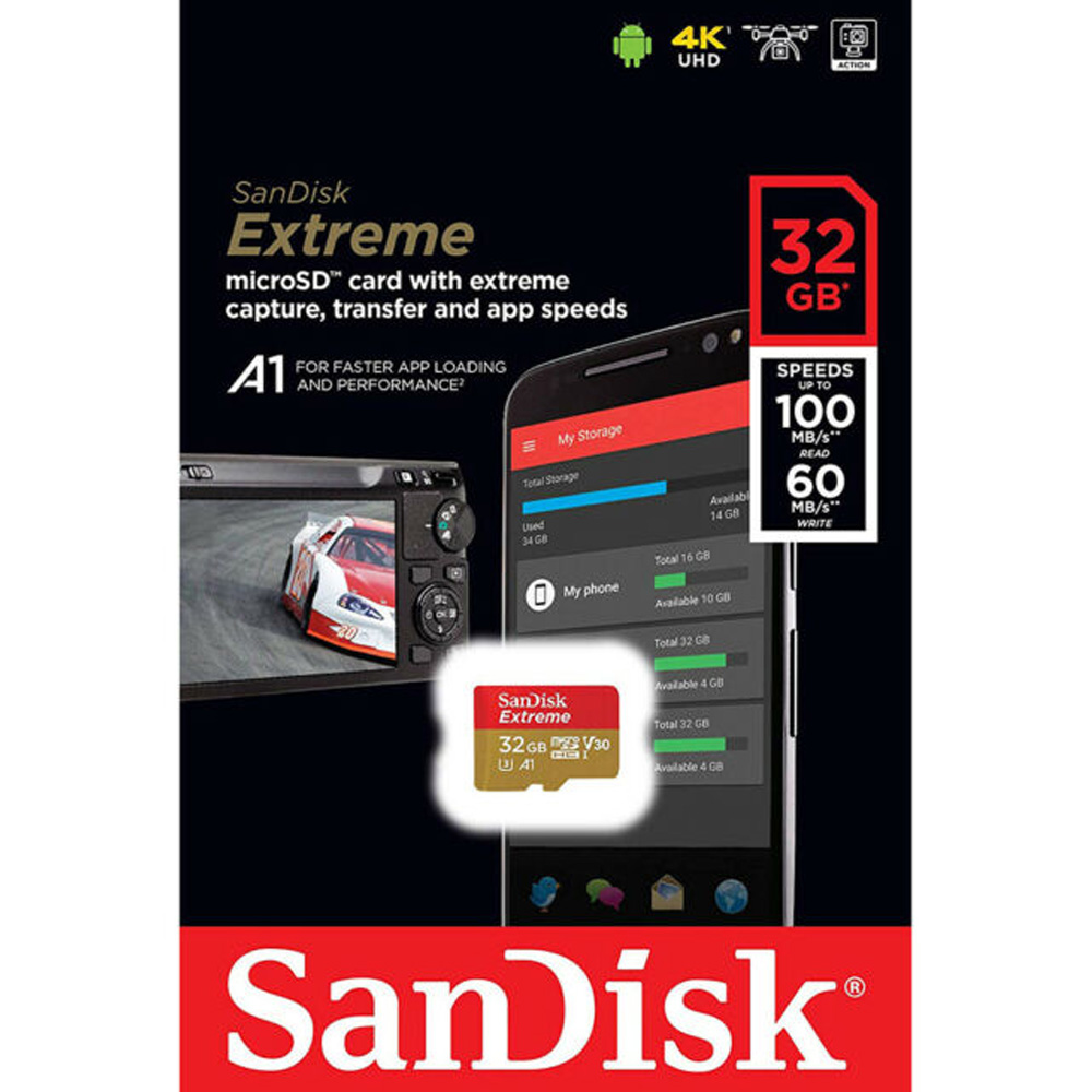 SanDisk Extreme Pro microSDHC 32Gb Class 10 UHS-I U3 633x