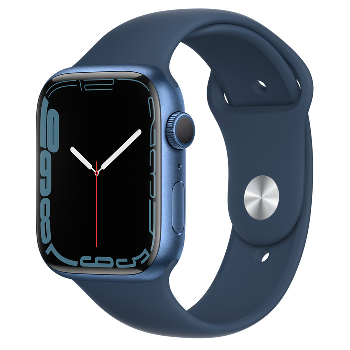 Apple Watch Series 7 GPS 41mm Blue Aluminium Case with Sport Band MKNH3