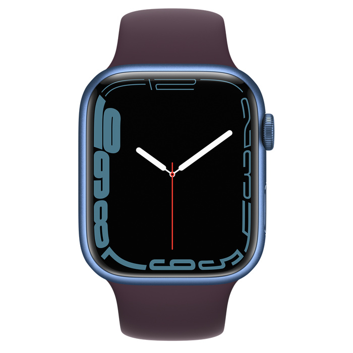 Apple Watch Series 7 GPS 41mm Blue Aluminium Case with Sport Band MKNH3