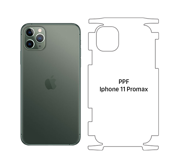 Dán Mặt Sau PPF Nhám Iphone 11 Pro Max (Full)