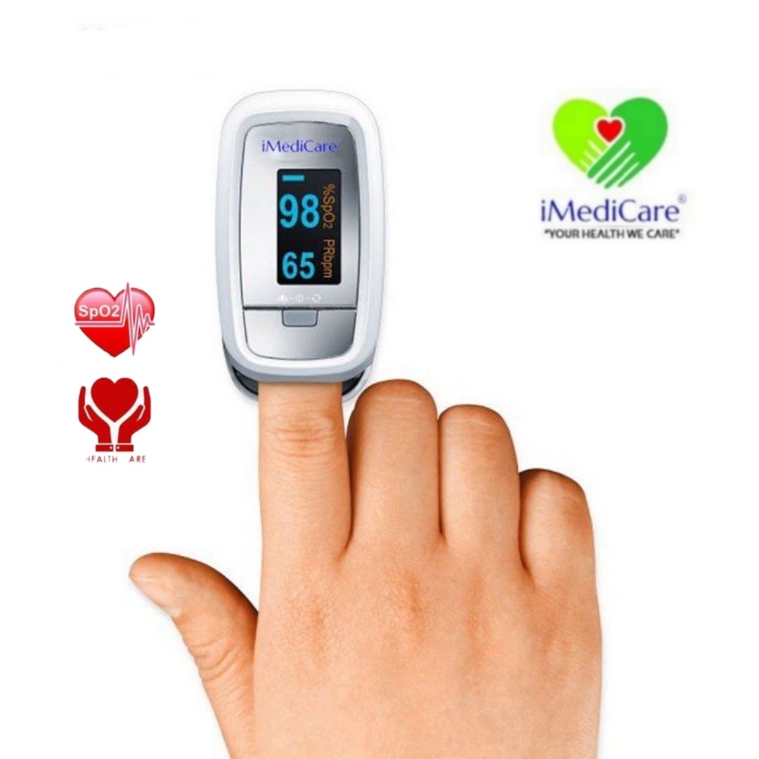 Máy đo nồng độ oxy và nhịp tim iMediCare iOM-A6 (chính hãng)